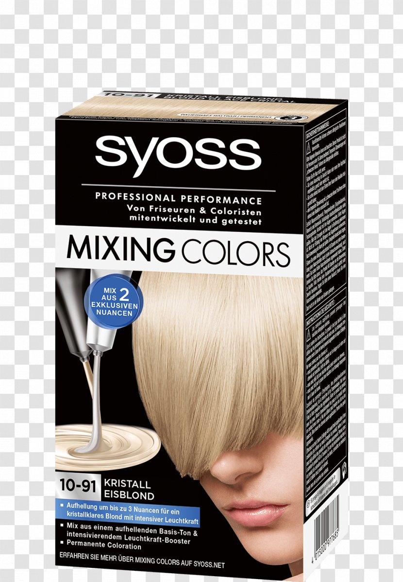 Hair Coloring Blond Tints And Shades Paint - Color - Mix Transparent PNG