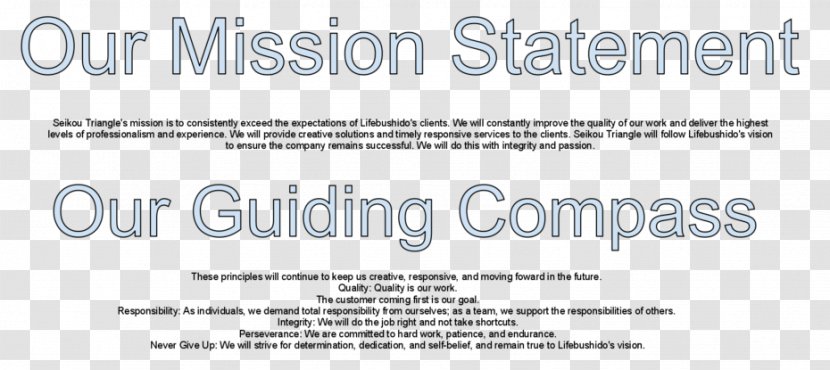 Document Line Brand - Mission Statement Transparent PNG