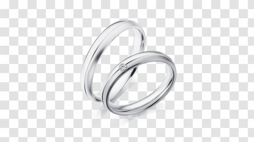 Wedding Ring Engagement Diamond - 2 Tone Infinity Band Transparent PNG