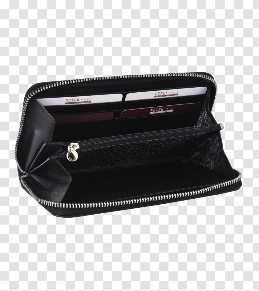 Wallet Leather Bag - Black Transparent PNG