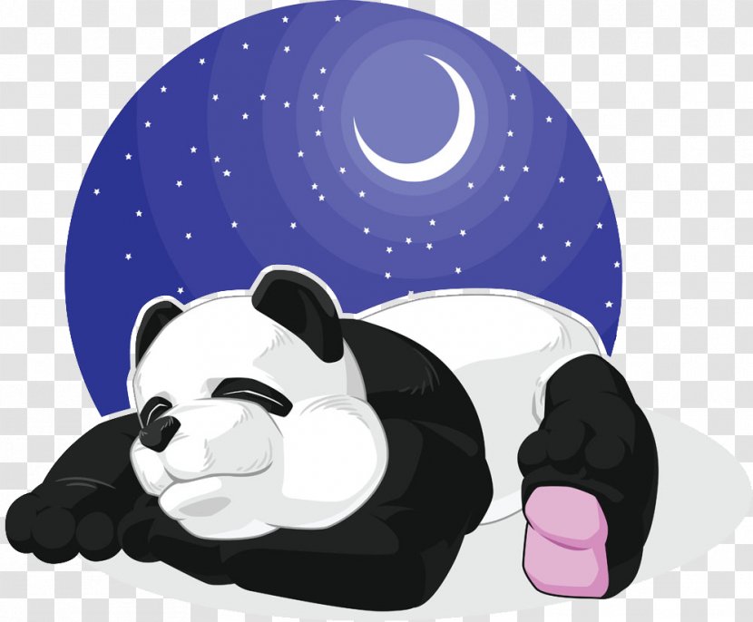 Giant Panda Cartoon Drawing Sleep Transparent PNG