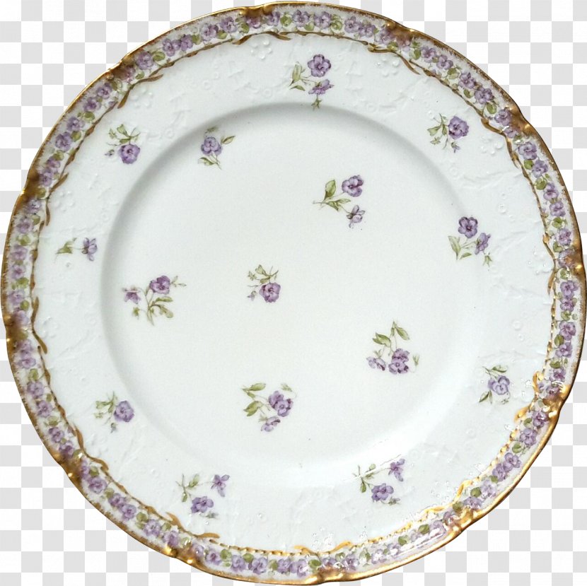 Tableware Platter Ceramic Plate Saucer - Lilac Transparent PNG
