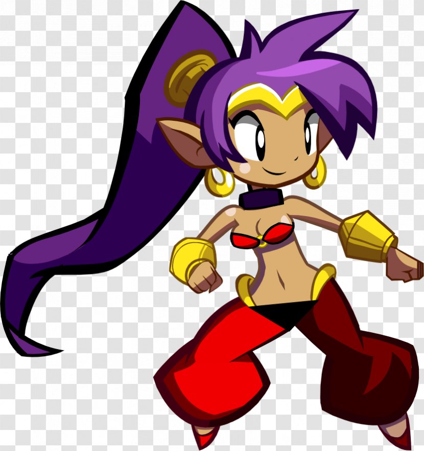 Shantae: Half-Genie Hero Shantae And The Pirate's Curse Super Smash Bros. For Nintendo 3DS Wii U Video Game WayForward Technologies - Cartoon - Idle Transparent PNG