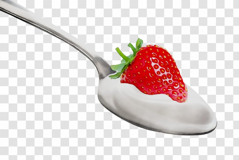 Strawberry Spoon Fork Superfood - Strawberries Transparent PNG