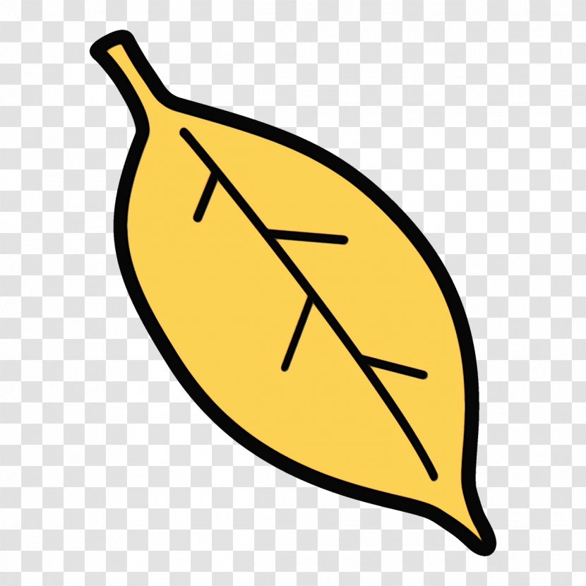 Yellow Clip Art Leaf - Paint Transparent PNG