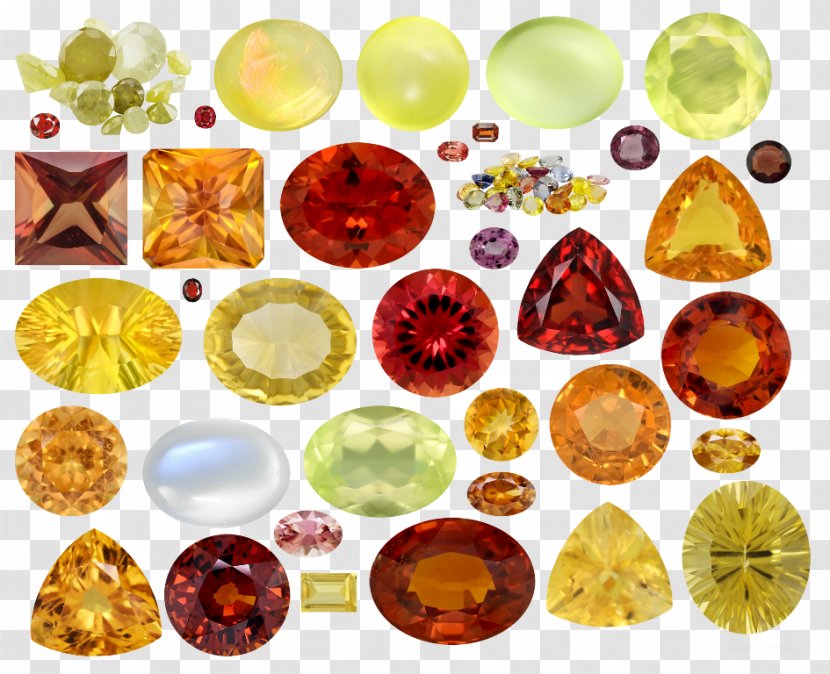Imitation Gemstones & Rhinestones Jewellery Necklace - Amber - Gemstone Transparent PNG