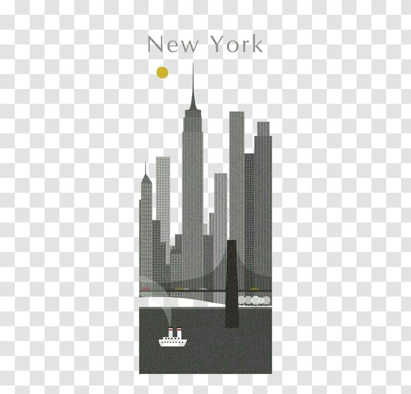 New York City Graphic Design Illustration - Creative Transparent PNG
