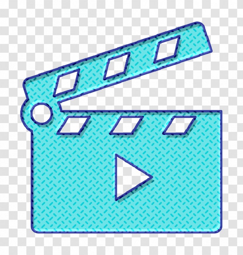 Cinema Icon Cinematography - Electric Blue - Logo Rectangle Transparent PNG