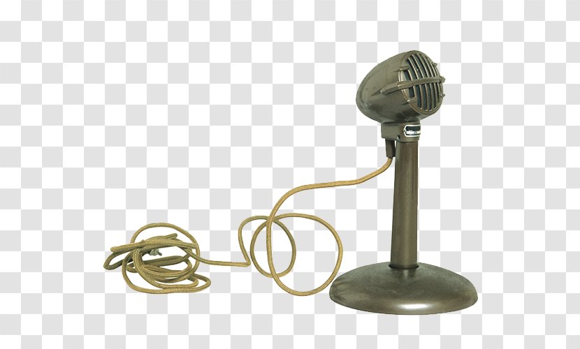 Wireless Microphone Radio Station - Metal - Retro Transparent PNG