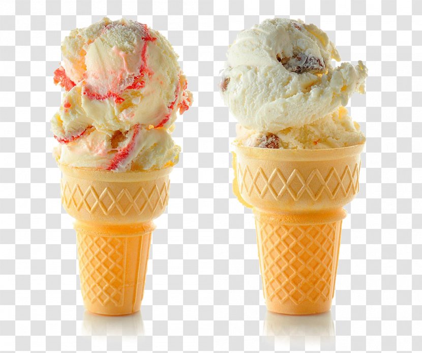 Ice Cream Cone Sundae Chocolate Snow - Berry - Cones Transparent PNG