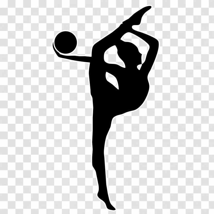 Wascana Rhythmic Gymnastics Club Ribbon Ball - Silhouette - Vault Cliparts Transparent PNG