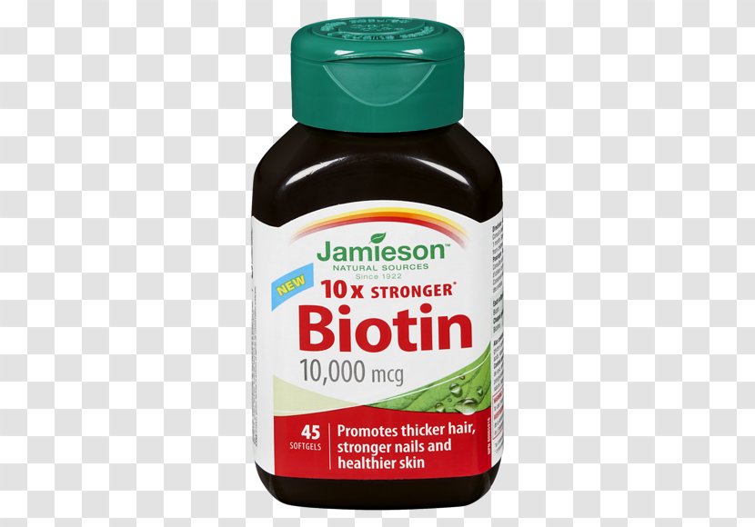Dietary Supplement Biotin Jamieson Laboratories Health Vitamin - Folate Transparent PNG