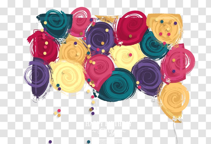 Birthday Cake Happy To You Watercolor Painting - Petal Transparent PNG
