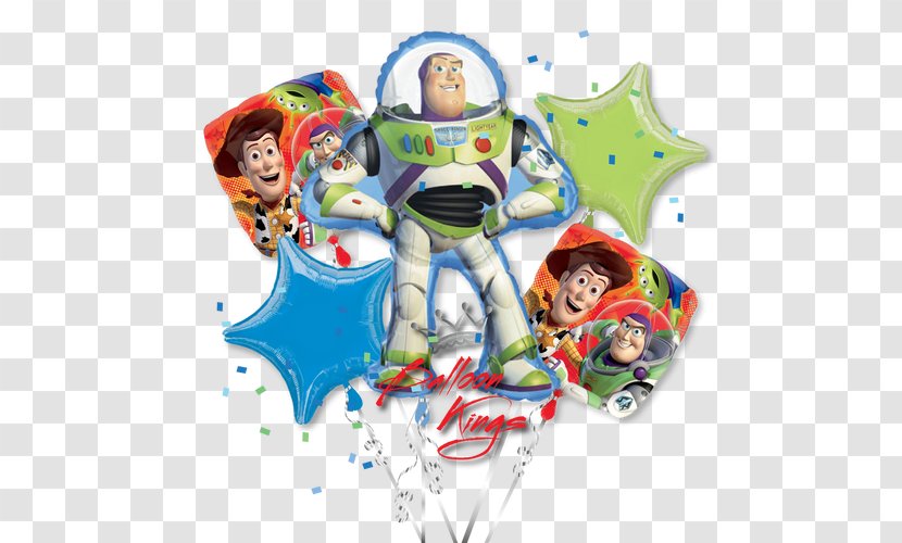 Balloon Buzz Lightyear Sheriff Woody Party Toy - Character - Story Group Transparent PNG