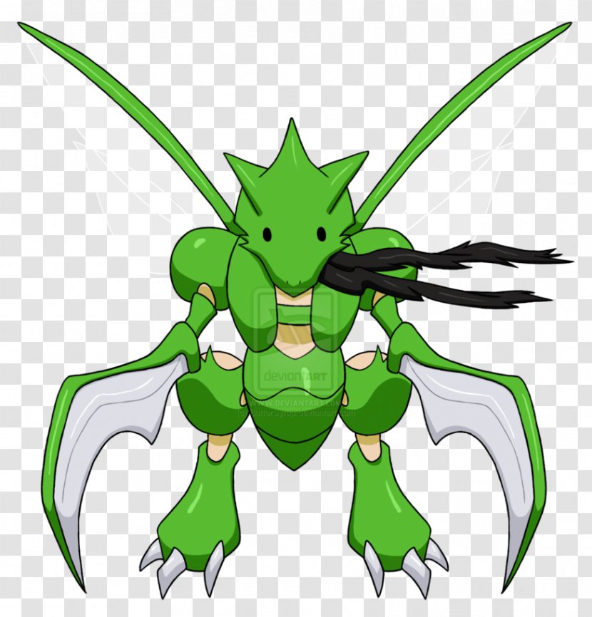 Scyther Scizor Pokémon Leaf Clip Art - Fictional Character - Porygon Transparent PNG