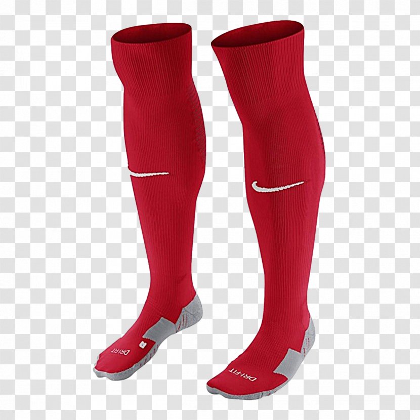 Sock Nike Football Kit Adidas - Red Transparent PNG