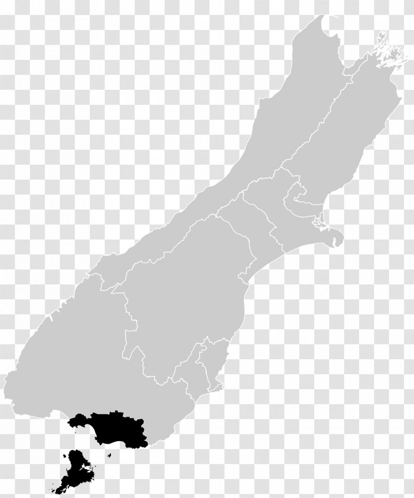 Invercargill Nelson New Zealand Electorate Map Electoral District Transparent PNG