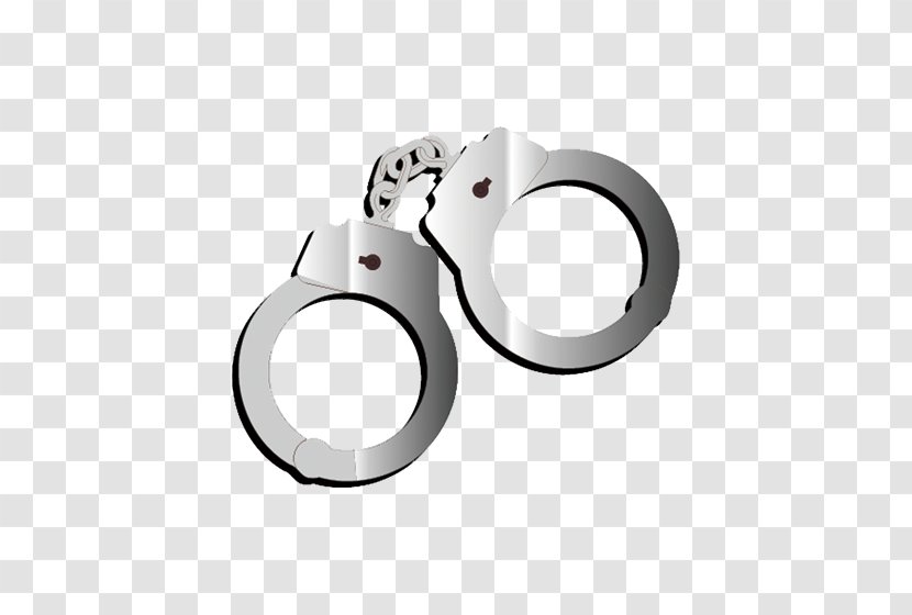 U6b7c-20u6218u6597u673a Handcuffs Detention Centre De Dxe9tention - Silver Simple Decorative Pattern Transparent PNG
