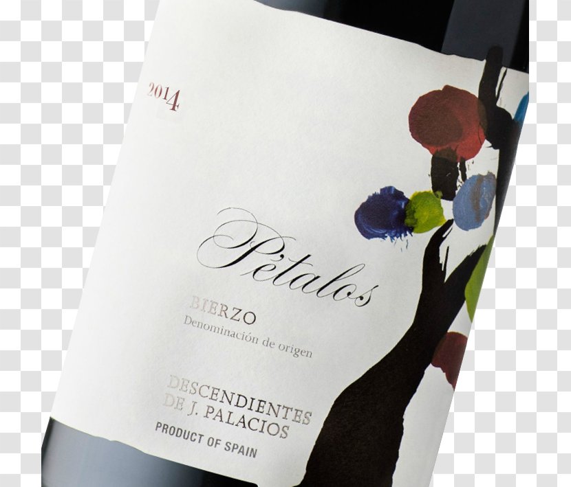 BODEGAS Descendientes De J.PALACIOS Brand Petal Wine Font - Petalos Rosas Transparent PNG