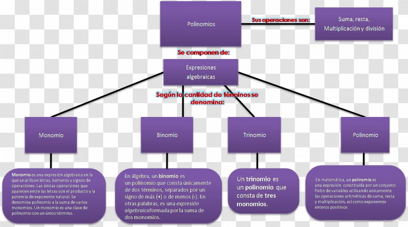 Polynomial Long Division Operaciones Con Polinomios Monomial Concept Map - Text Transparent PNG