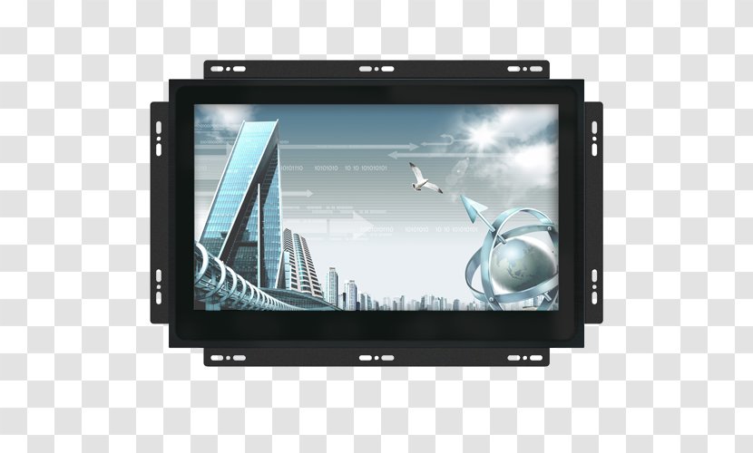 Touchscreen Capacitive Sensing Computer Monitors Display Device VGA Connector - Resistive - Aluminum Window Screens Transparent PNG
