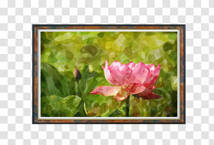 Oil Painting Landscape Fukei - Spring - European Lotus Transparent PNG