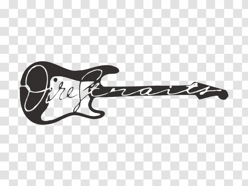 Dire Straits Logo Guitar Vector Graphics Rock - Sticker Transparent PNG