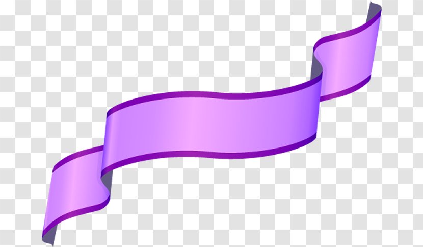 Violet Purple Clip Art Ribbon Transparent PNG