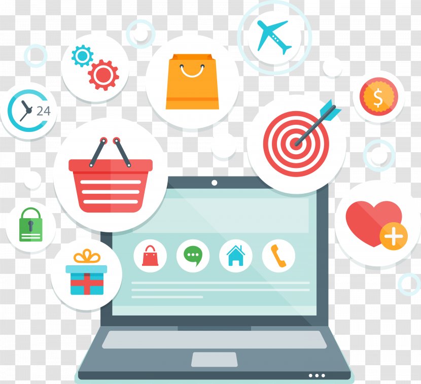 Online Shopping E-commerce Business - Computer Icon - Shop Transparent PNG
