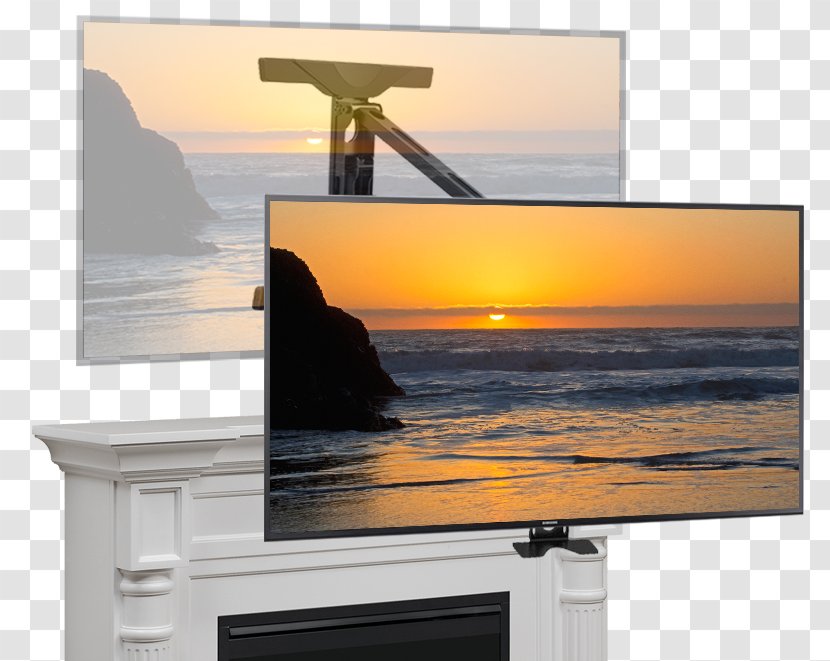 Fireplace Mantel Television Electric OLED - Heat - Tranquil Level Transparent PNG