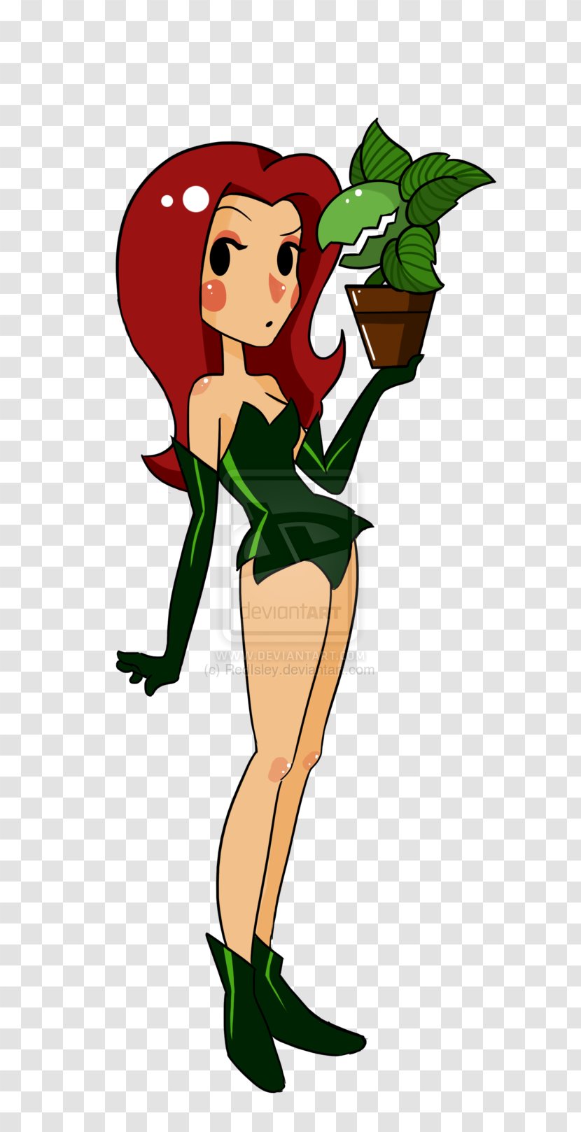 Flowering Plant Legendary Creature Clip Art - Fictional Character - Poison Ivy Transparent PNG