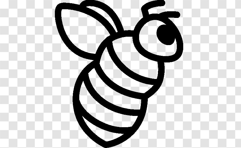 Bee - Line Art - Symbol Transparent PNG