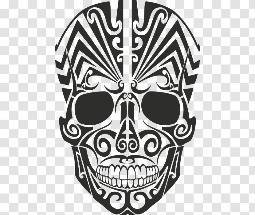 Calavera Wall Decal Sticker Skull - Head - African Tribes Transparent PNG
