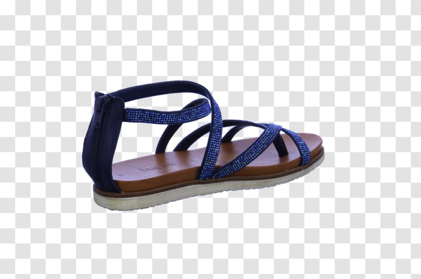 Slide Sandal Shoe - Electric Blue Transparent PNG