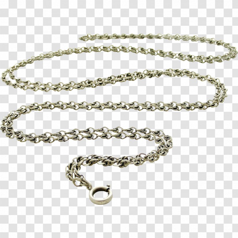 Necklace Silver Jewellery Edwardian Shop Chain - Bracelet Transparent PNG