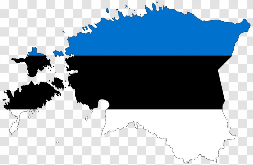 Flag Of Estonia Vector Map - Reliefkarte - Independence Day Transparent PNG
