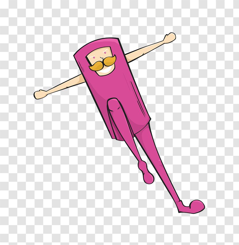 Clip Art Product Design Line Pink M - Fictional Character - Pringles Can Costume Transparent PNG