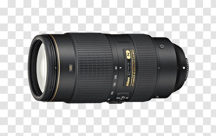 Nikon AF-S DX Nikkor 55-300mm F/4.5-5.6G ED VR Telephoto Zoom 80-400mm F/4.5-5.6 35mm F/1.8G Autofocus - Camera Lens Transparent PNG