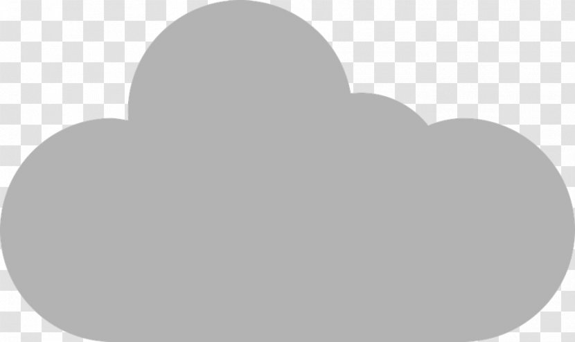 Cloud Symbol Clip Art - Black And White Transparent PNG