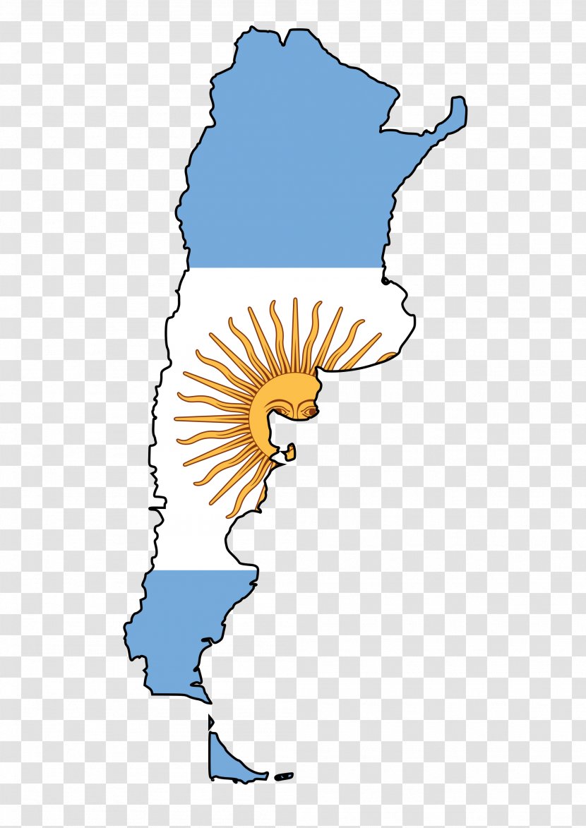 Flag Of Argentina Map Clip Art - Line - Komodo Transparent PNG