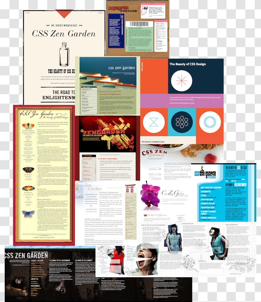 Web Page CSS Zen Garden Design Layout - Cascading Style Sheets Transparent PNG