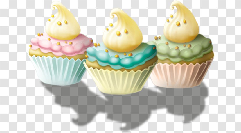 Cupcake Muffin Buttercream Cloth Napkins - Food - Ice Cream Shop Transparent PNG