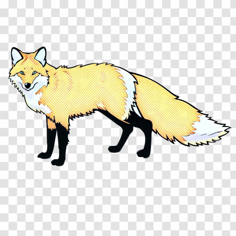 Red Fox Clip Art Cat Line Cartoon - Wildlife - Canidae Transparent PNG