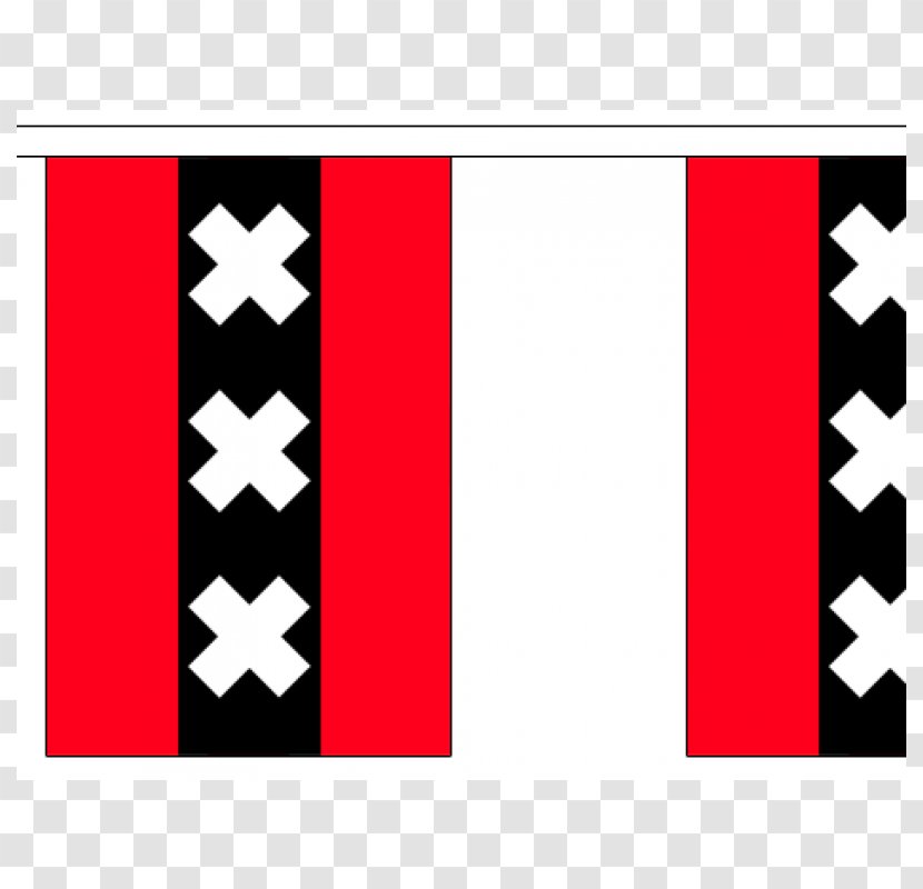 Flag Of Amsterdam Saltire Vlaggenlijn Transparent PNG