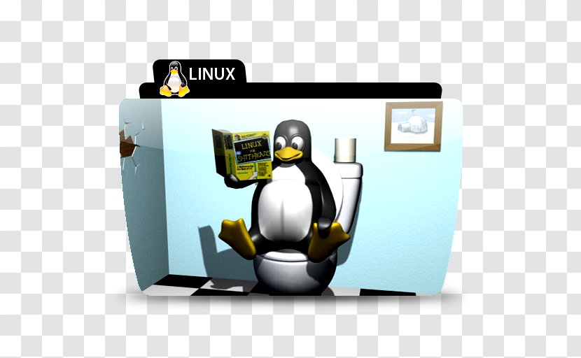 Linux Tux Operating Systems - Toilet Icon Transparent PNG