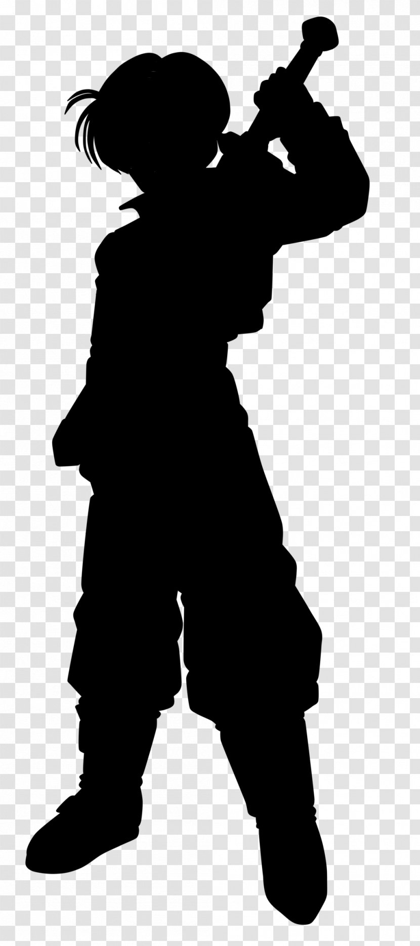 Male Character Silhouette Fiction Black M Transparent PNG