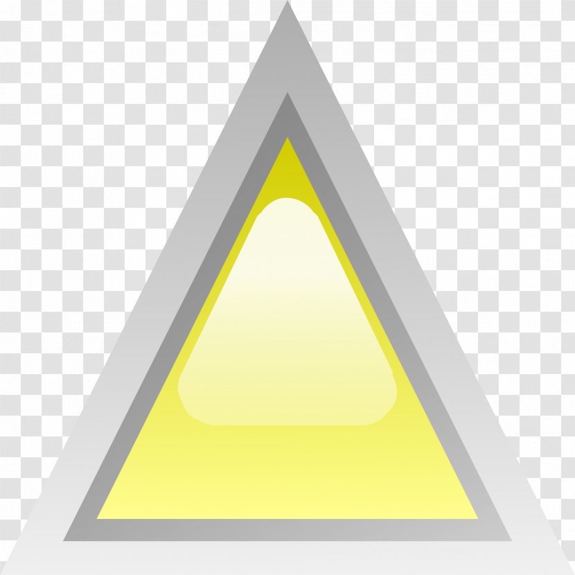 Triangle Yellow Clip Art Transparent PNG