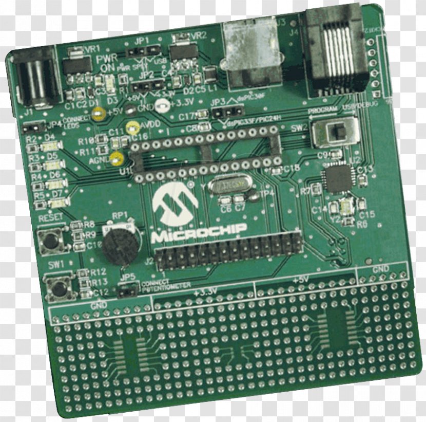 Microcontroller Electronics TV Tuner Cards & Adapters Electronic Component Motherboard - Computer Hardware - Board Pin Transparent PNG