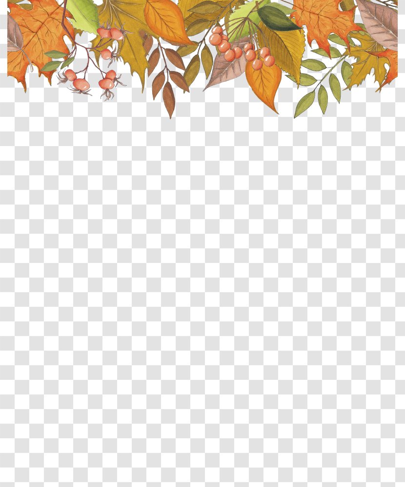 Image Autumn Illustration Maple Leaf Design - Petal - Name Border Transparent PNG