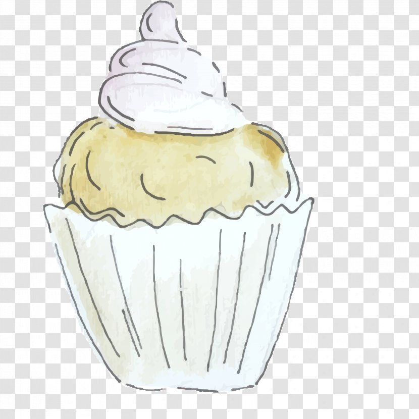 Cupcake Muffin Cream Cartoon - Cake - Material Transparent PNG